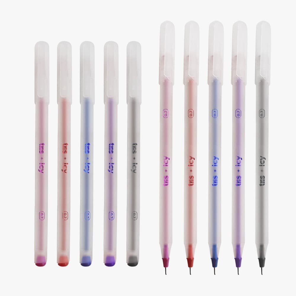 TRIS Caneta Esferográfica Icy plástica Sortida ponta fina 0.7mm 1 unidade ou kit