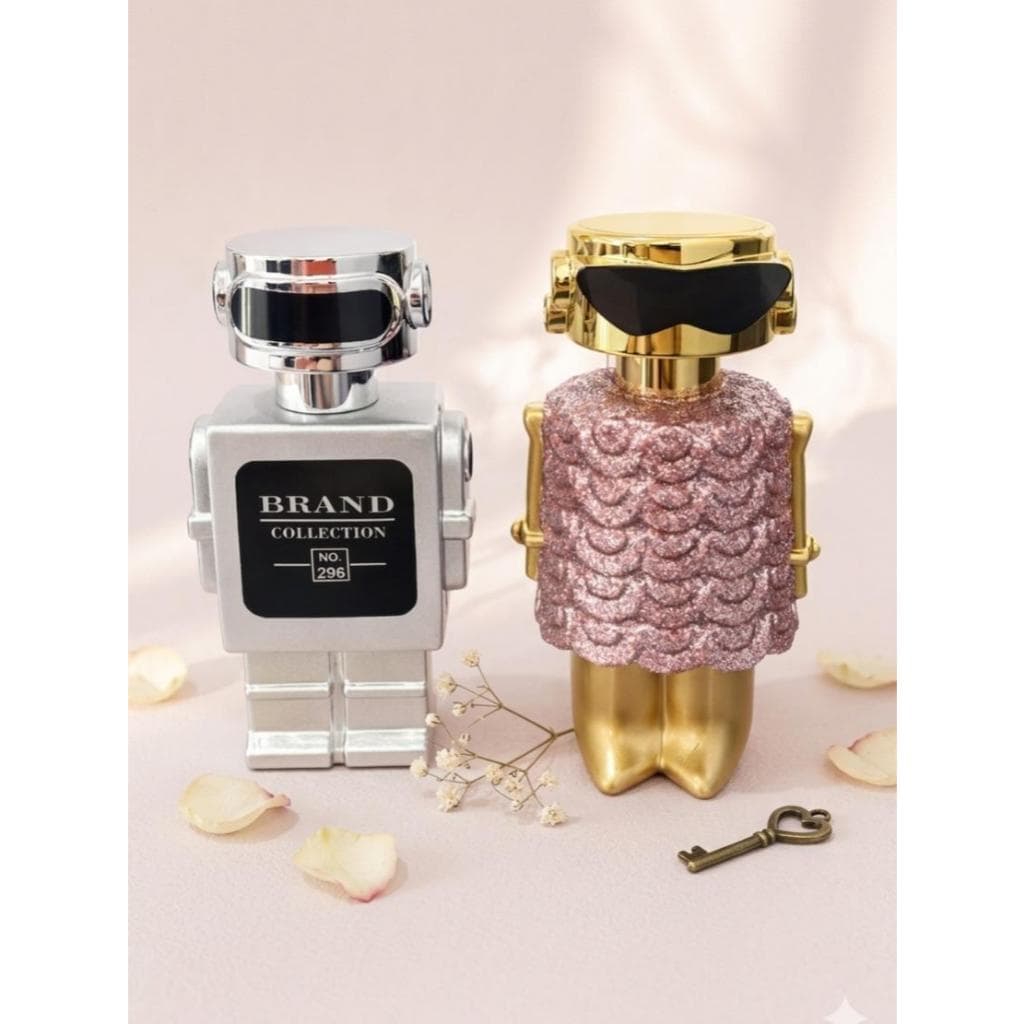 Perfume kit casal Brand Collection No 296 - 378 Presente Combinando