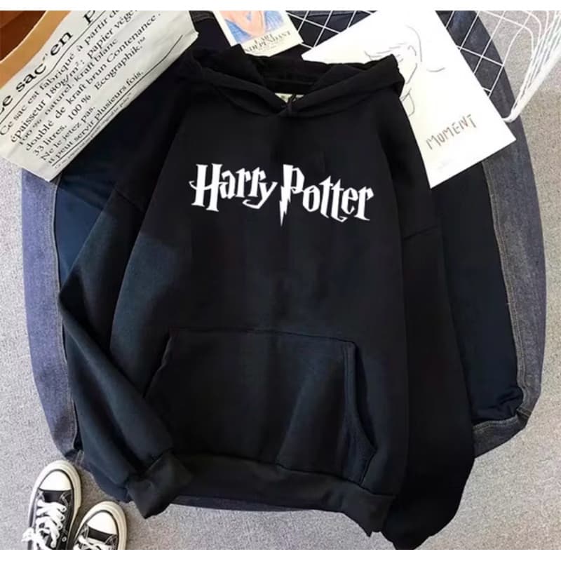 Blusa Moleton Harry Potter unisex modelo canguru com bolso e capuz quentinho promoção