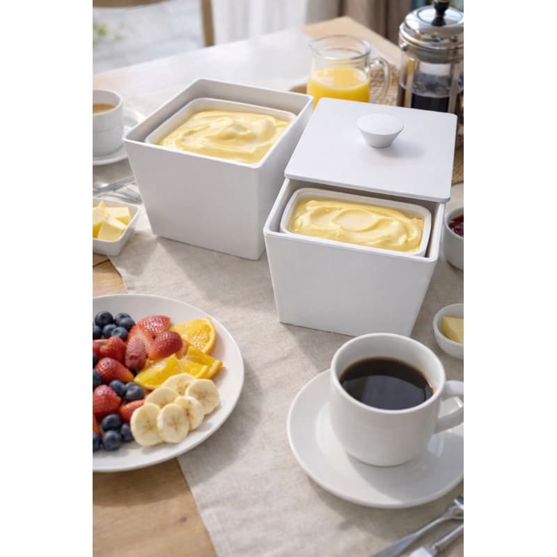 kit Porta Margarina 250g+ 500g com Tampa/ Manteigueira | Organizador Premium para Geladeira | Design Moderno