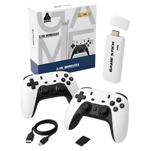 Video Game Para TV ou Notebook Game Stick M15 com 2 controles + cabos e SD
