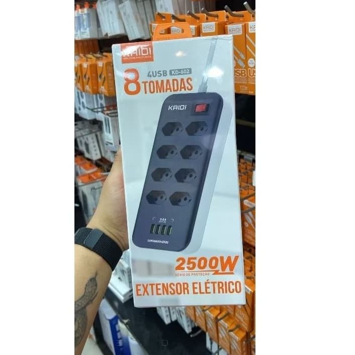 extensão 8 entrada 4 USB kaidi
