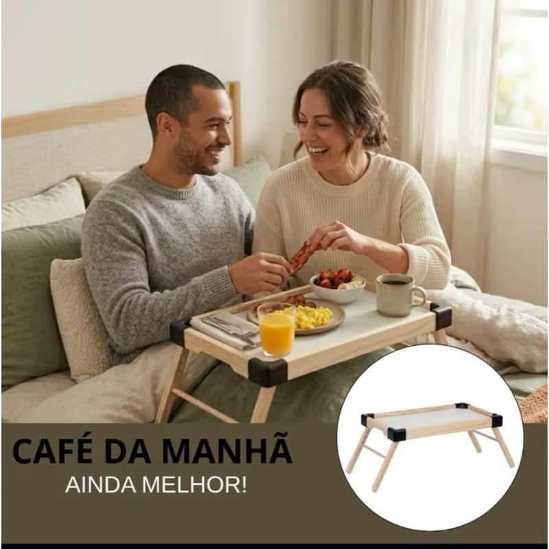 Bandeja Mesa Café Da Manhã Pézinho Dobrável Mesa Cozinha Alta Qualidade