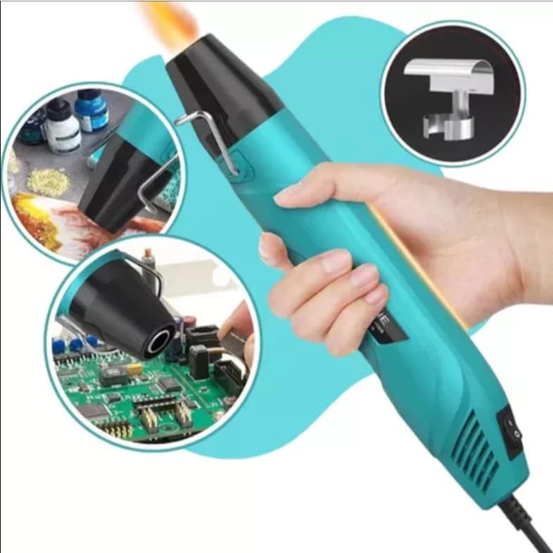 Mini Soprador de Ar Quente Portátil 110V 320W com Alta Temperatura 350°C