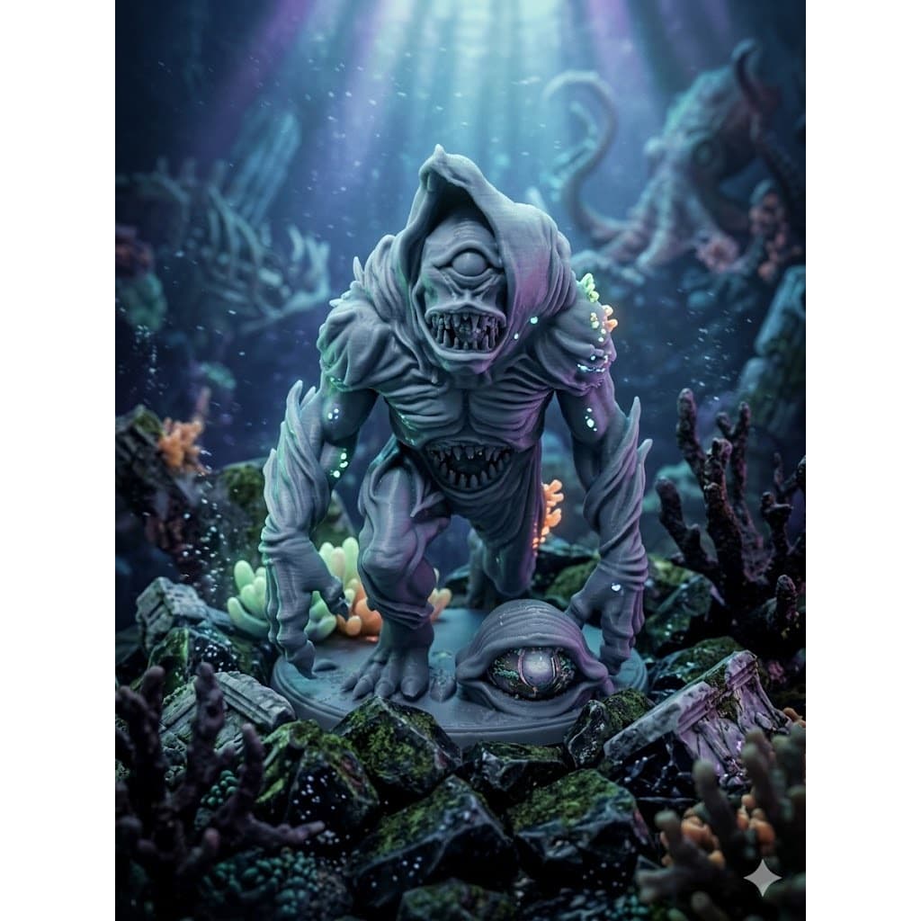 Miniatura RPG Fomorian Abissal Monstro Fantasia