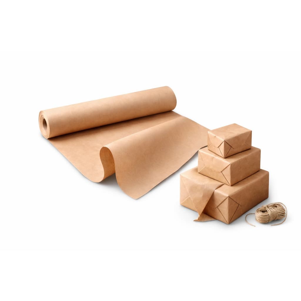 Bobina Papel Kraft 70g 50m para Embalagem 30cm ou 60cm