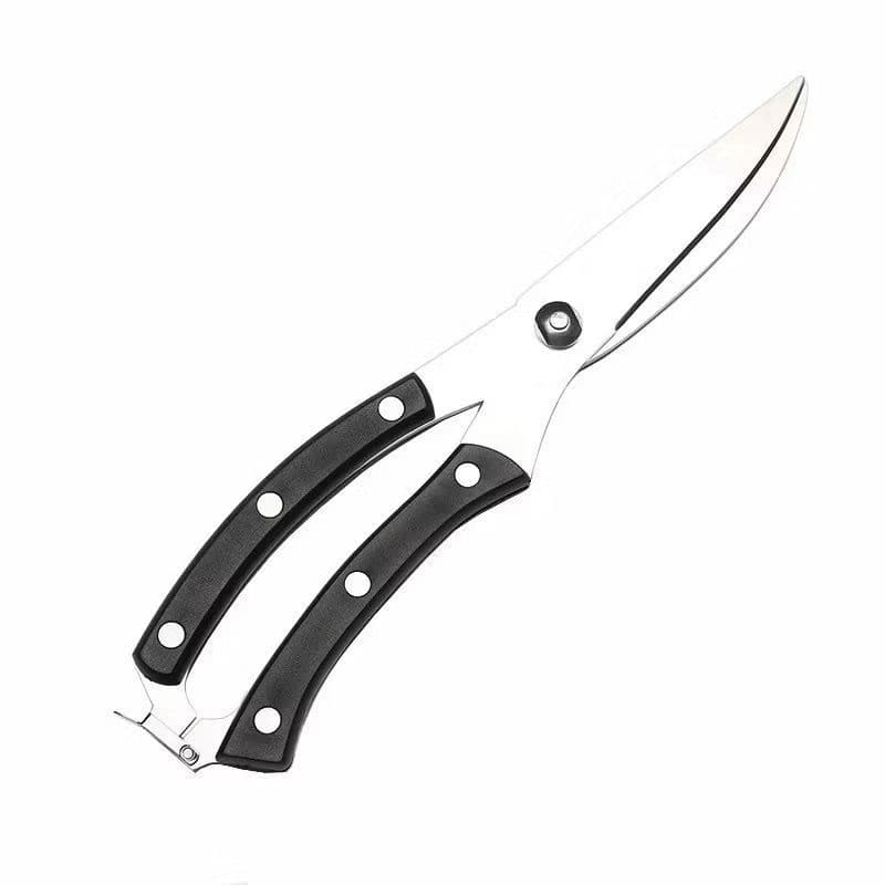Tesoura de Cozinha Profissional em Aço Inox c/Trava Tesoura Frango Assado Tesoura Multifuncional 25,6cm Super Resistente