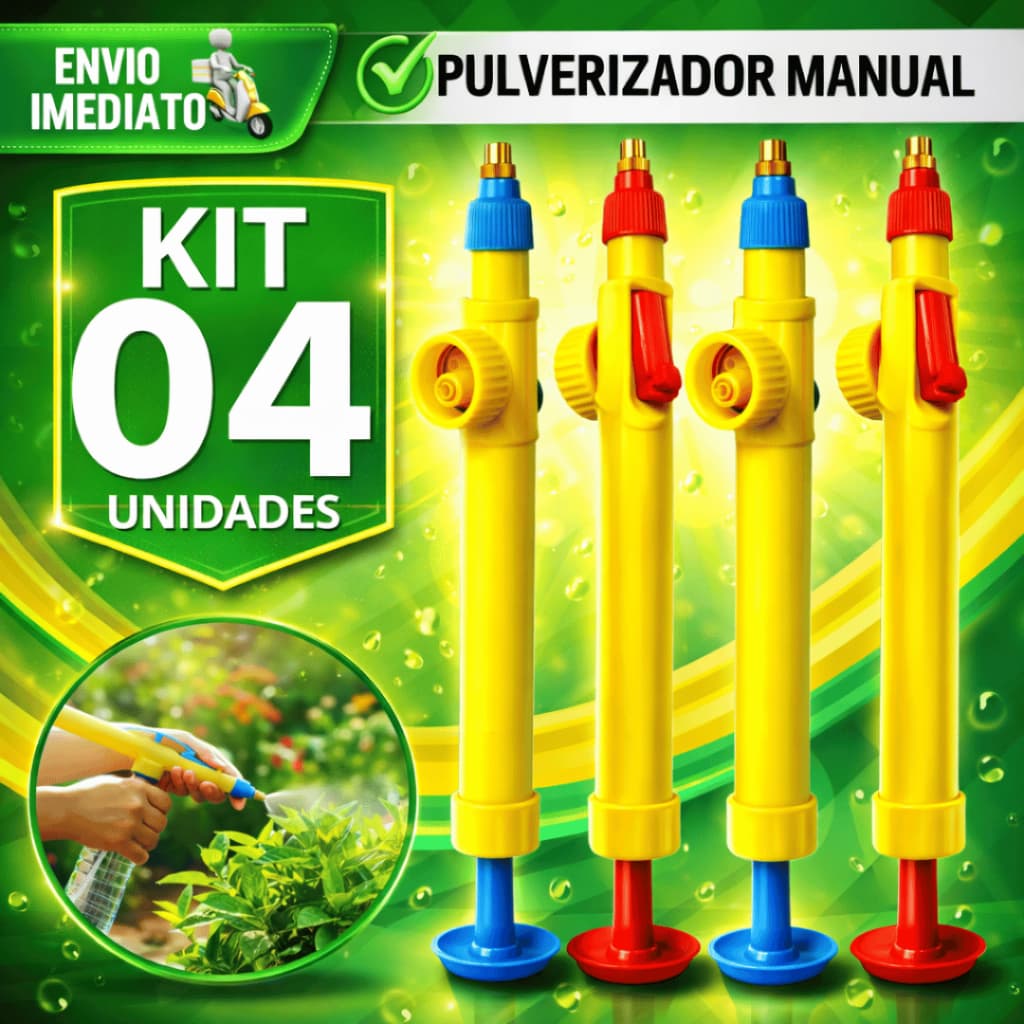 Kit Pulverizador Borrifador Ambientes Para Garrafas Pet Multiuso Jardim Plantas Manual Utilidades Inseticida Dedetizar