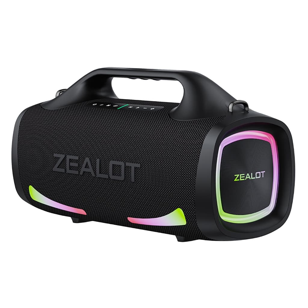 【Envio Imediato】Caixa de Som Bluetooth ZEALOT-S79 Boombox 100W | Luz Bat Eye, IPX6, 24000mAh, TWS, Alça, BT5.4