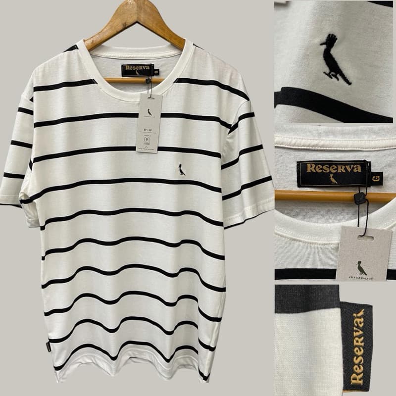 Camisa Listrada de Algodão