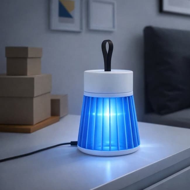 Luminária Mata Mosquito USB Repelente Elétrica Portátil Anti Insetos LED Bivolt