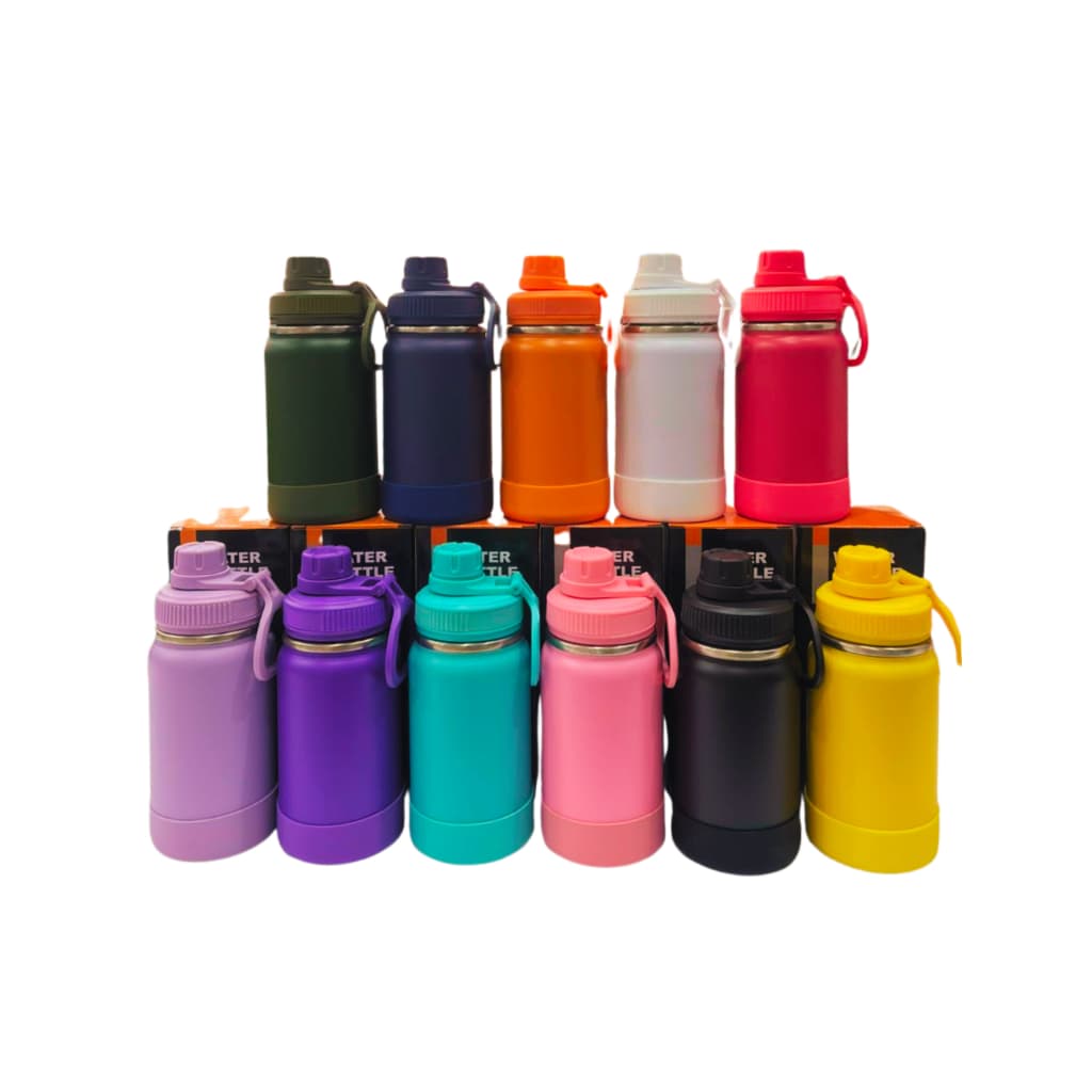 Garrafa Térmica Inox 350ml Com Alça Retrátil Bebidas Quentes e Frias