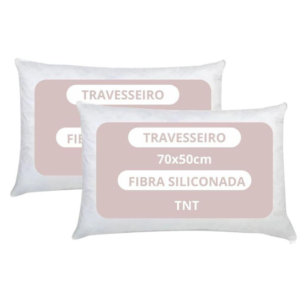 Kit 2 Travesseiro Firme Antialergico 50x70cm extra macio tecido TNT