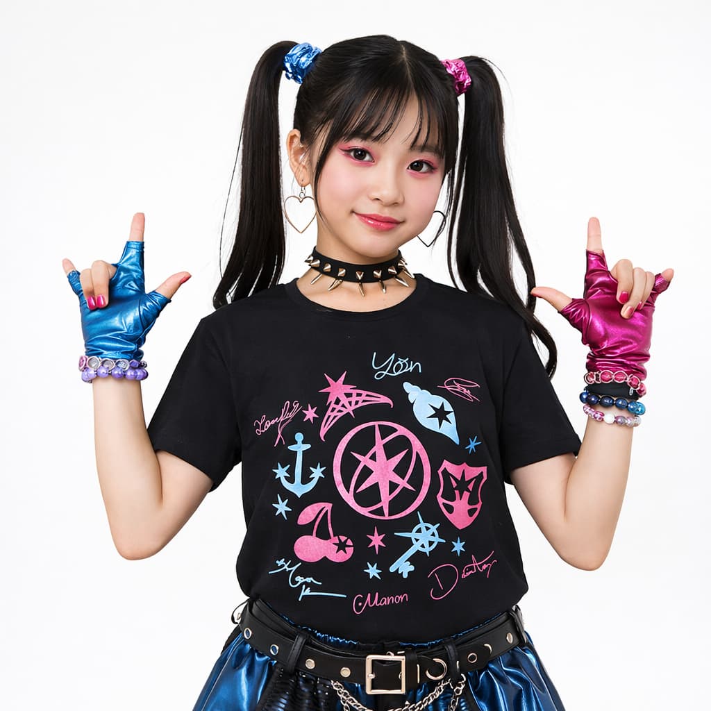 Camiseta menina Katseye K-pop Camisetinha Premium Estampa Durável Algodão Tam. 6 ao 14