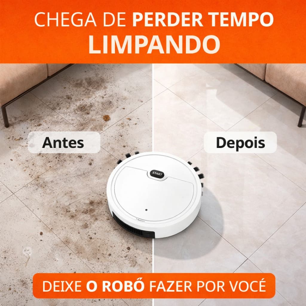 Robô Aspirador de Pó Recarregável 110v - (Cores Sortidas)