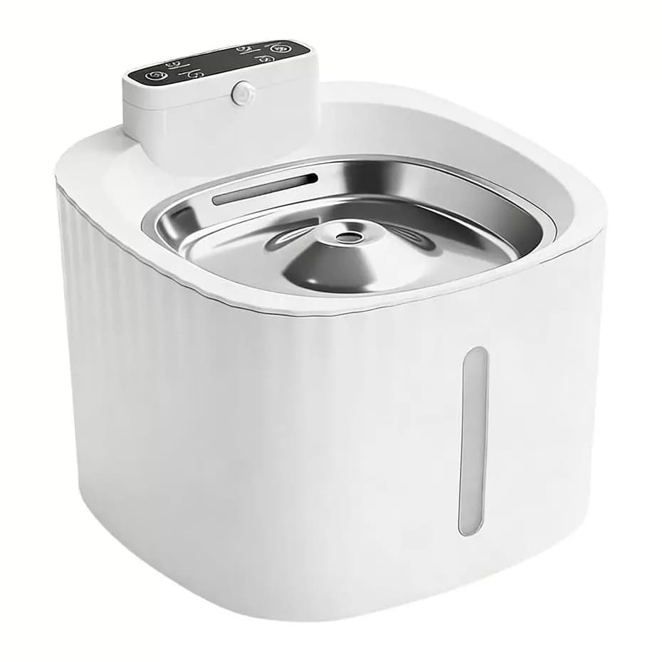 Bebedouro Automático Pet Sem Fio com Sensor Inteligente – Filtro e Bomba Silenciosa para Gatos e Cães