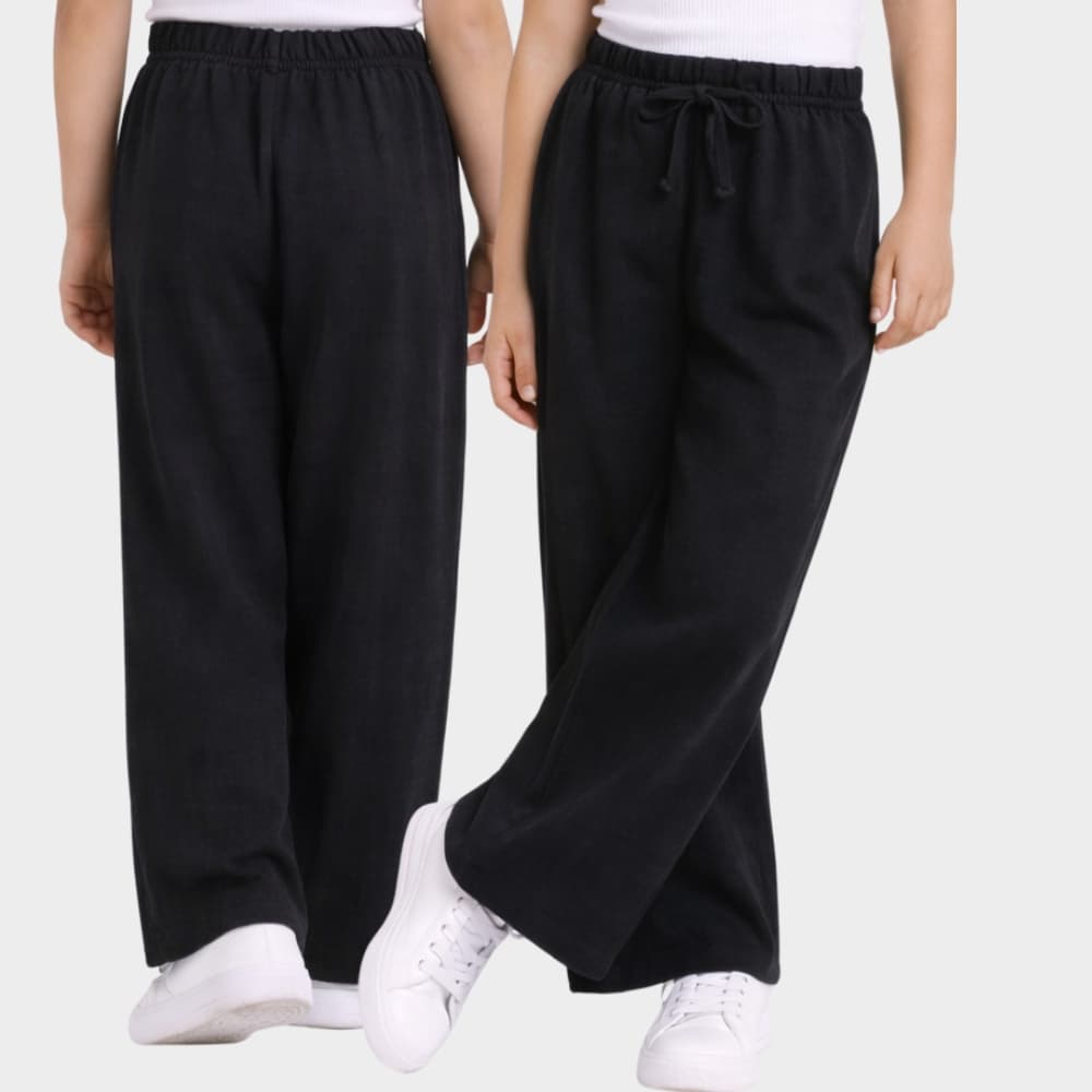 Calça Infantil Feminina Pantalona Soltinha Roupa Menina Princesa Com Elástico na Cintura