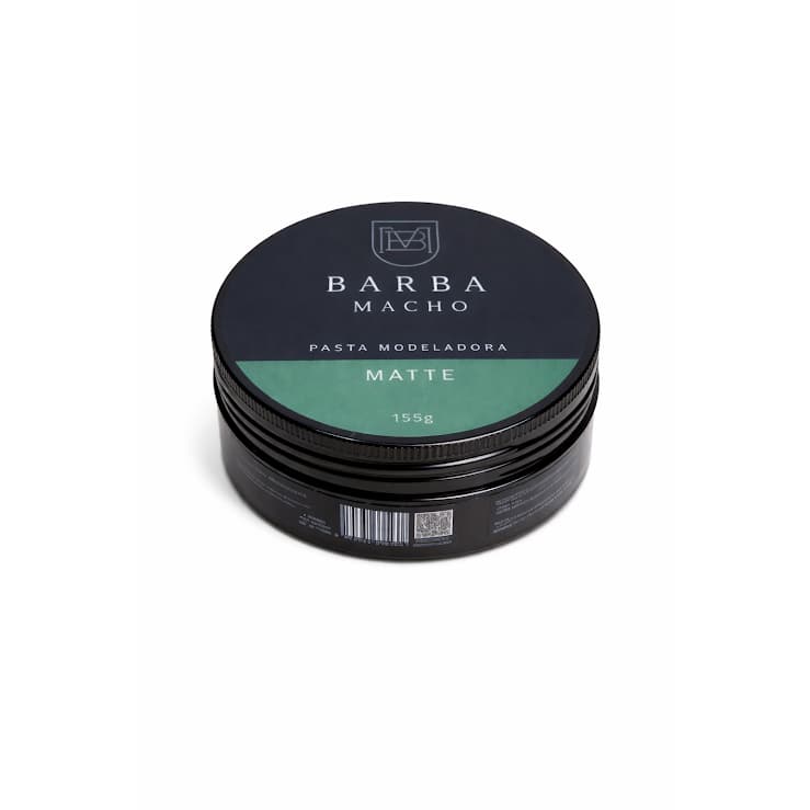 Pomada Pasta Modeladora Barba Macho 155g Efeito Matte Alta Durabilidade