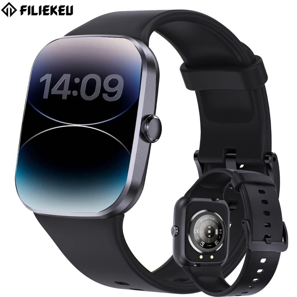 Smartwatch Masculino: Relógio Esportivo e de Monitoramento de Saúde à Prova d'Água com Chamadas Bluetooth