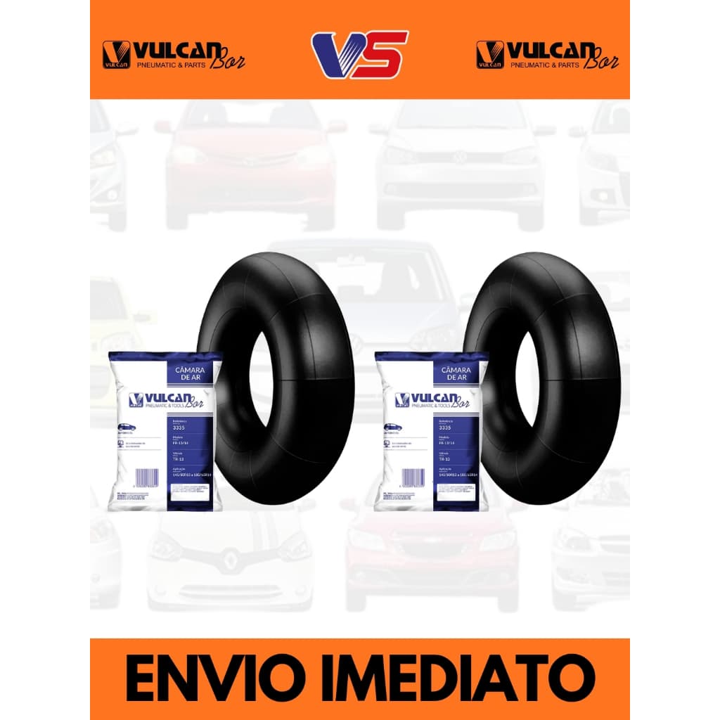 Câmara de Ar Automotiva Kit 2 Unidades Aro 13/14 TR13