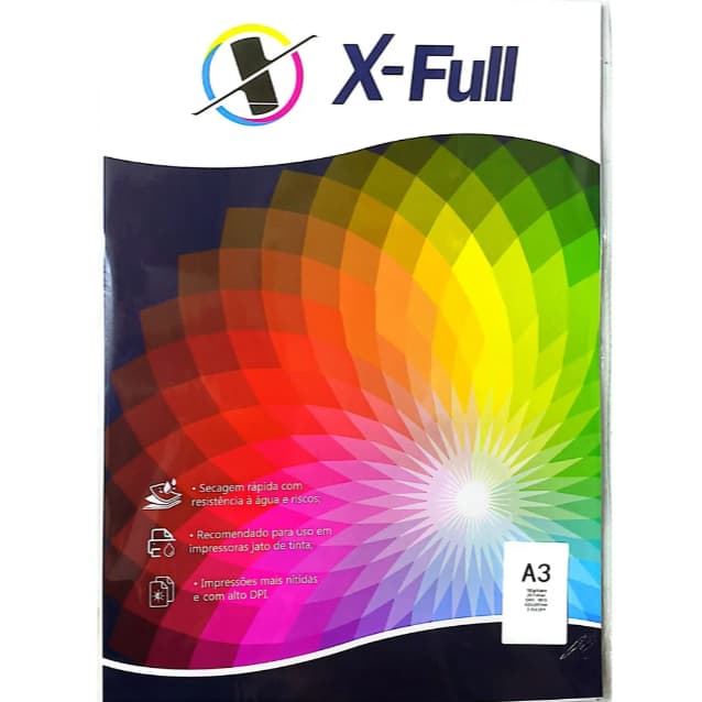 Papel Foto X-full Glossy 180g A3 C/20fls