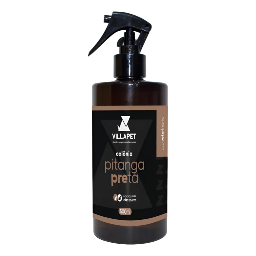 Colônia Pet Villapet Pitanga Preta 500ml Cães E Gato Perfume