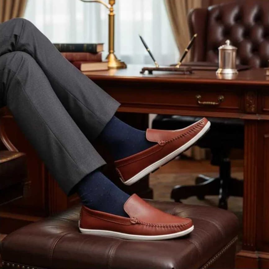 Sapato Mocassim Masculino 100% Couro Elegante Clássico Casual