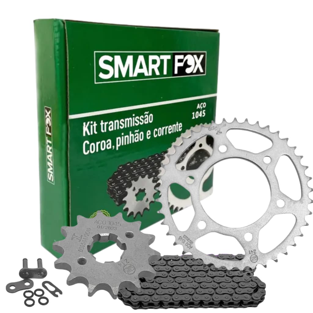 Kit Transmissao Yamaha Fazer 150 2014 2016 2018 2025 2026 Com Retentor Smartfox