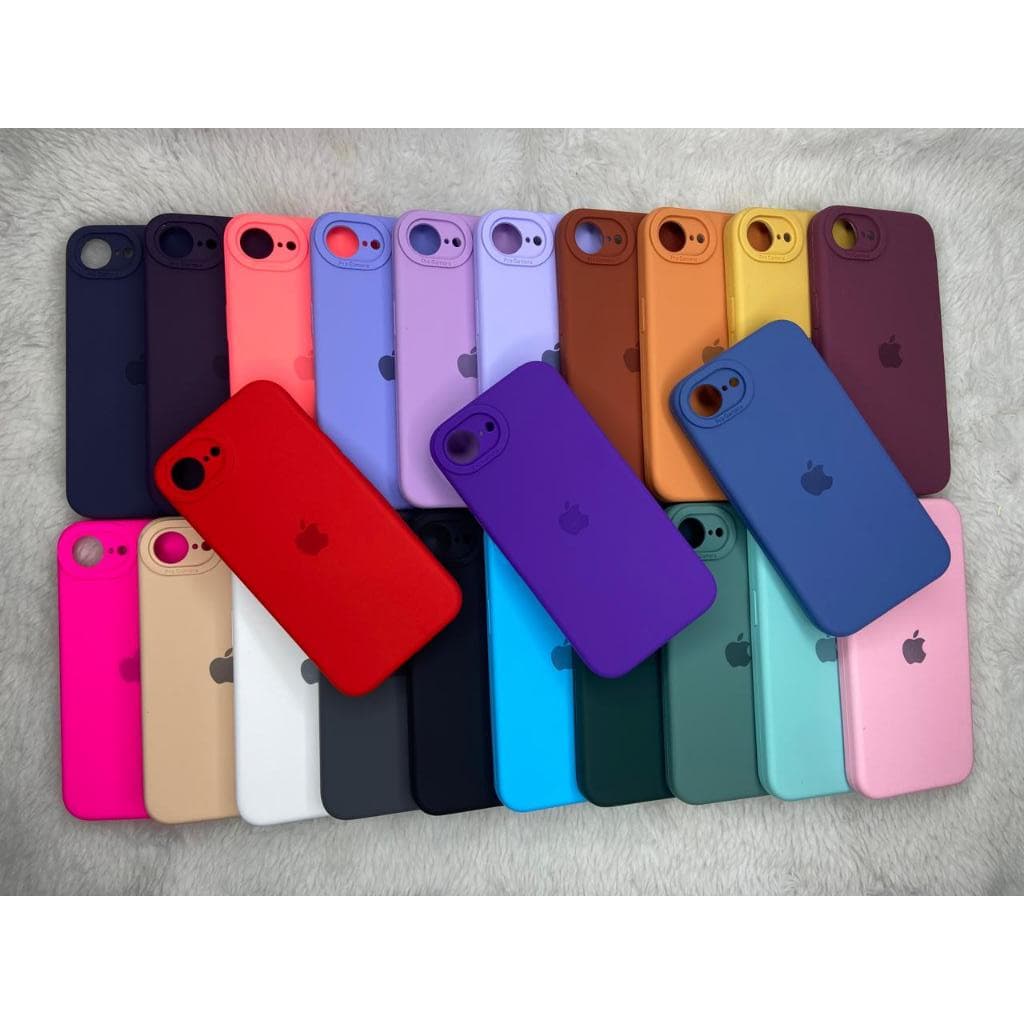 CAPA CAPINHA CASE PARA IPHONE 16E e 17E  NORMAL  A SILICONE INTERIOR AVELUDADA COM CÂMERA FECHADA......