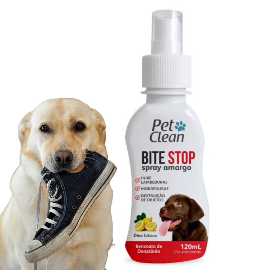 Adestrador Pet Clean No Bite Repelente Mordida Spray Amargo Cachorro Gato