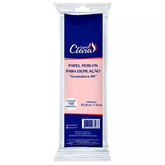 Papel Perlon Depilação 100 unidades - Santa Clara