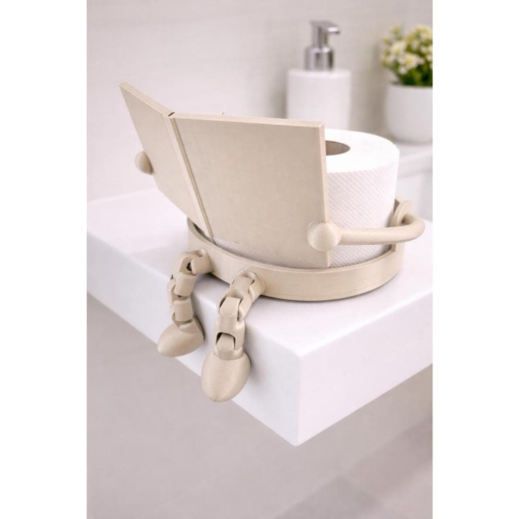 Suporte para Papel Higiênico Criativo Boneco 3D Decoração Banheiro Organizador Suporte Higiênico