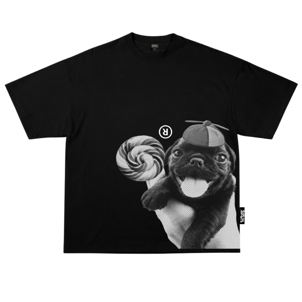 Camiseta Boxy Over " Dog Pirulito Bobão" Meme Street Ripfire
