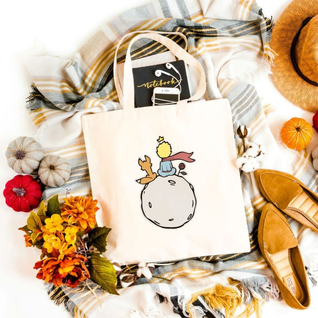 Ecobag Personalizada O Pequeno Príncipe - Estampa 01 - Sacola Bolsa Ecológica 32x38cm