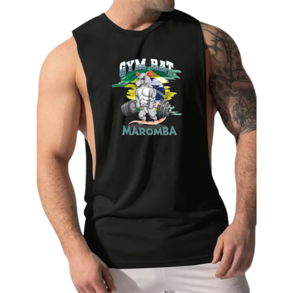 Regata Fitness Masculina GYM RAT Academia
