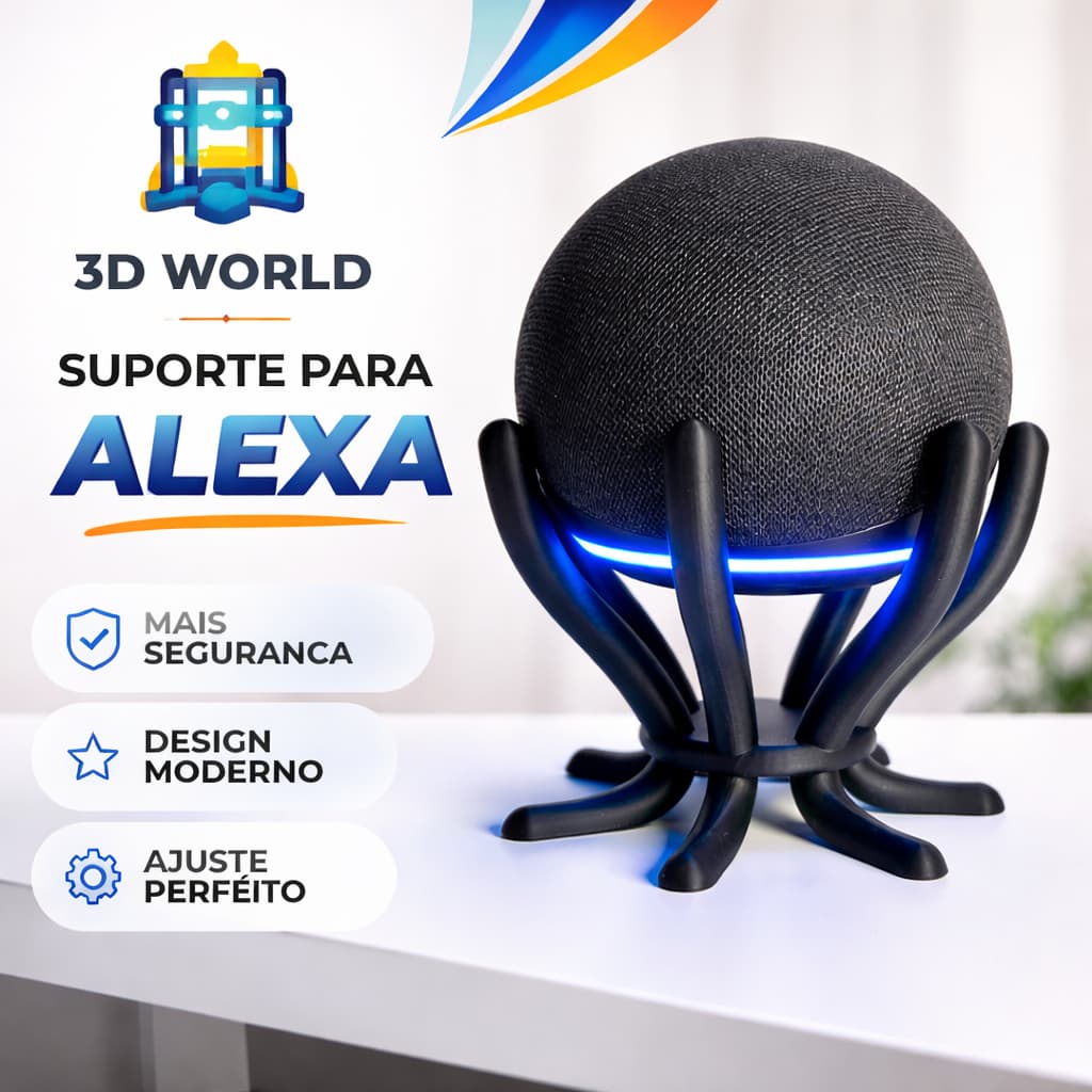 Suporte Alexa Echo Dot 4 ou Echo Dot 5 alexa flutuante designe limpo e elegante