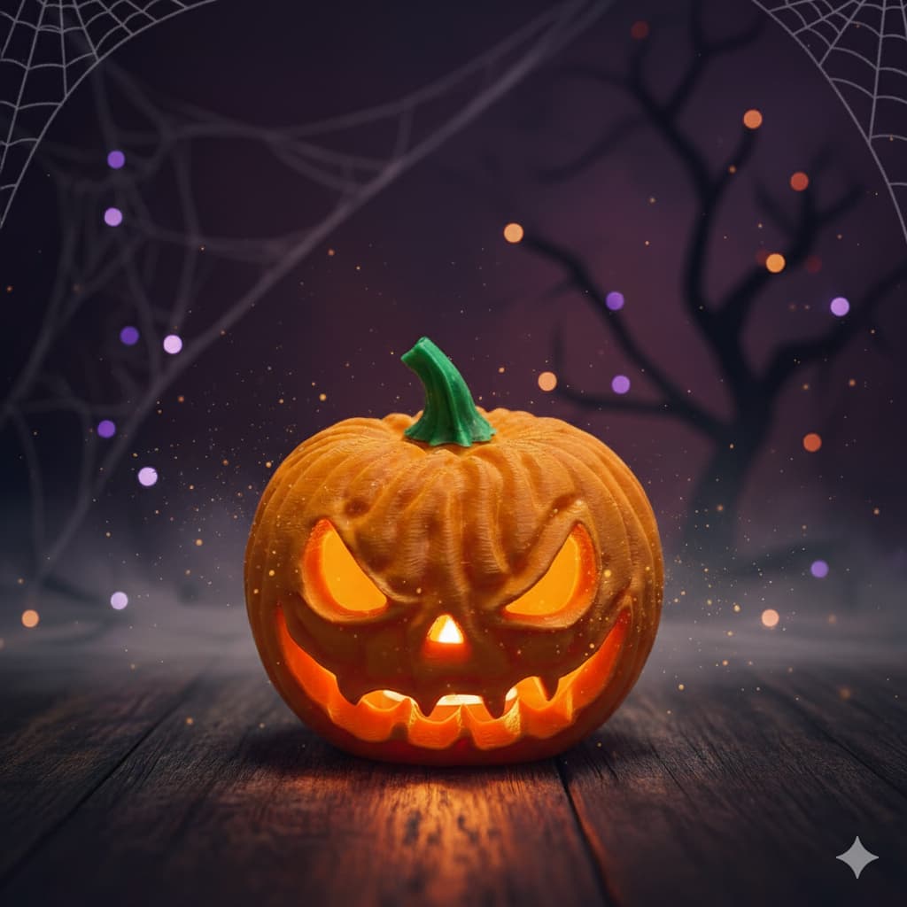Luminária Decorativa Abóbora Hallooween Decoração