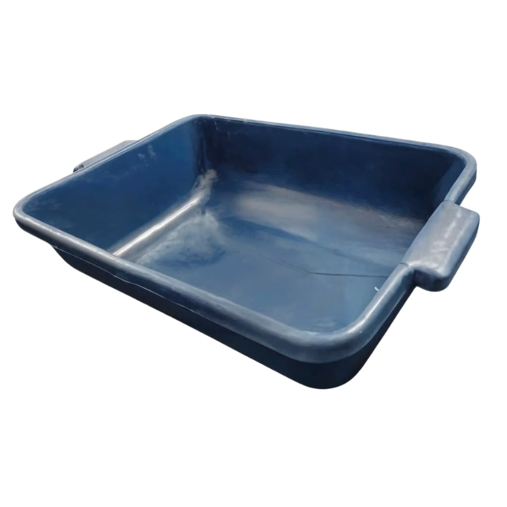 Caixa Masseira Obra Profissional Azul 20L Acevnt PEAD Ideal Reforma Preparação Argamassa Cimento