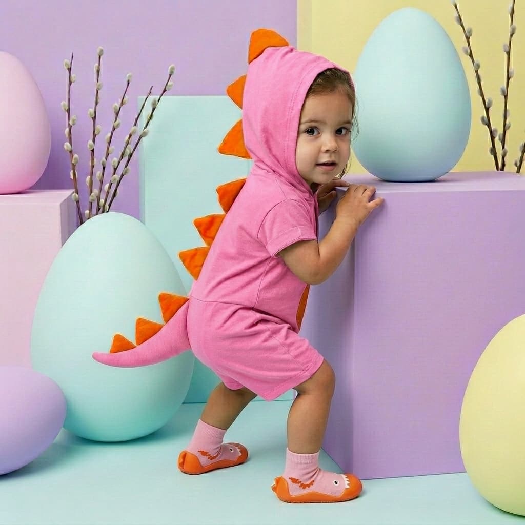 Macacão Fantasia Dinossauro Rosa Catitos - 315 100% algodao