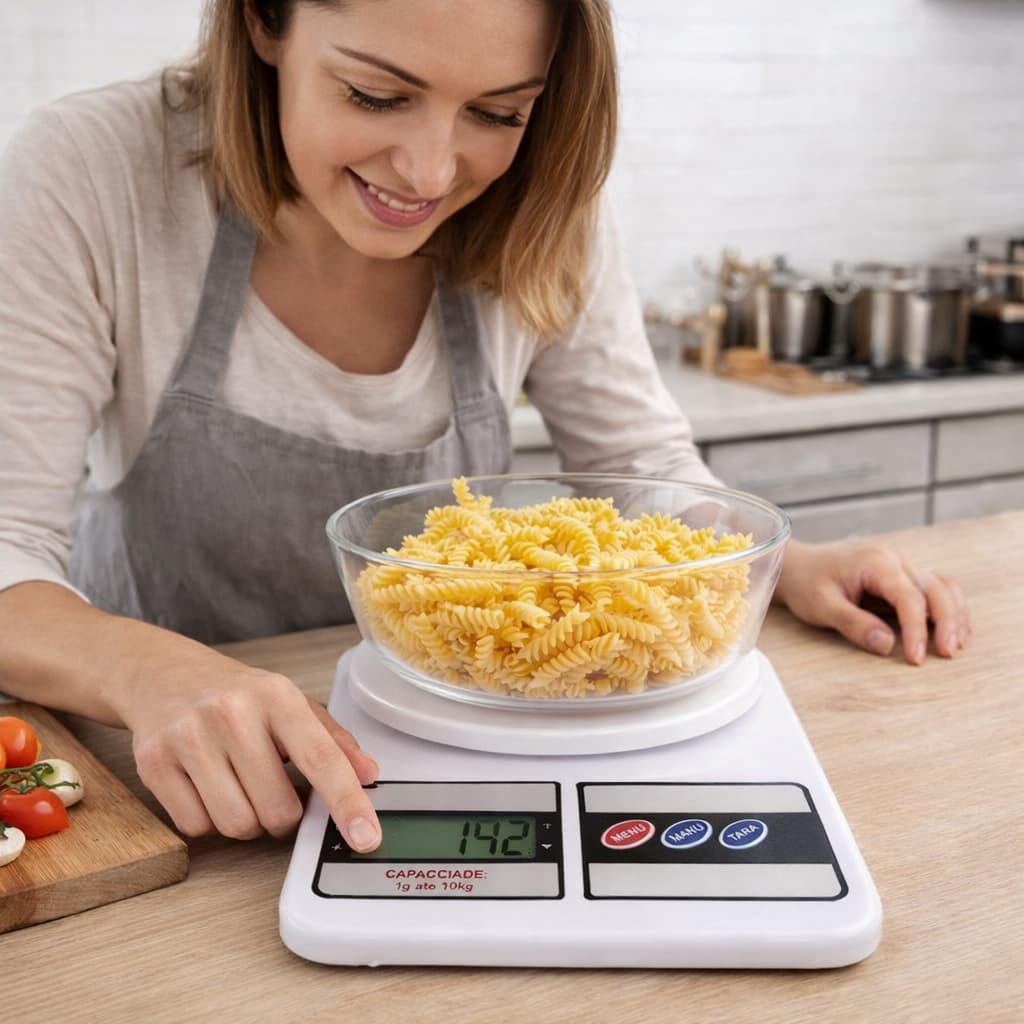 Balança Cozinha Digital 10kg Alta Precisão 1g Para Alimentos Dieta Portátil