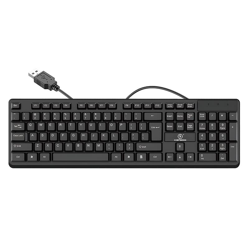 Kit Teclado mouse mousepad office com fio usb pc notebook computador barato garantia