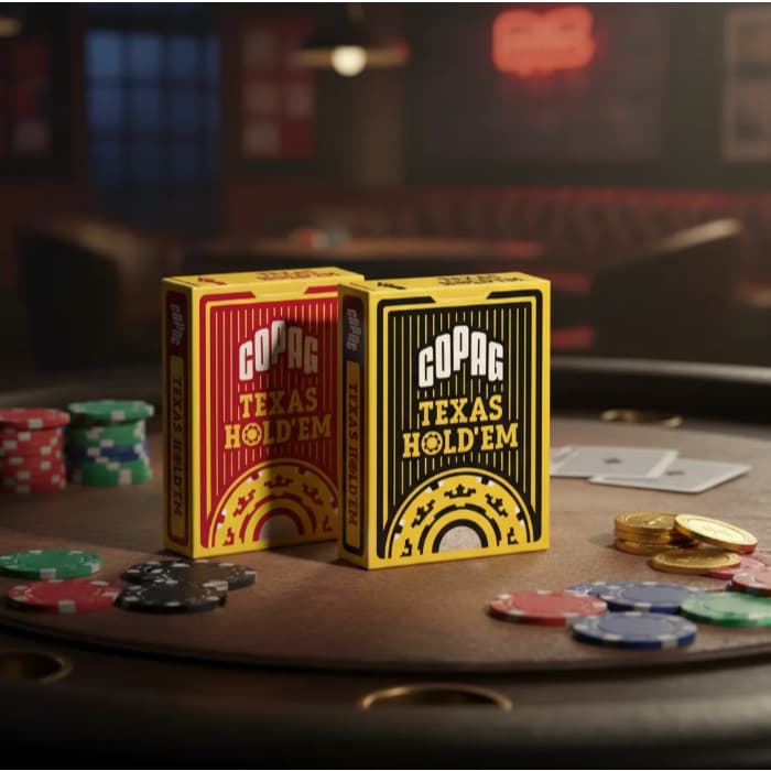 Kit Baralho Texas Holdem Vermelho E Preto Copag.