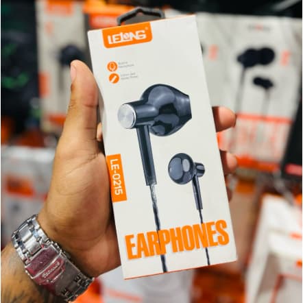 kit 3,2,1 Fone De Ouvido Com Fio Earphone P3 Preto branco Lelong LE-0215