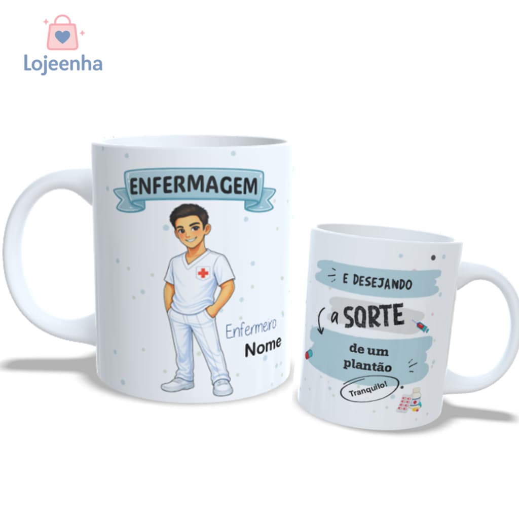 Caneca Personalizada Enfermeiro - Caneca Enfermeiro - Caneca Técnico Enfermagem - Dia dos Enfermeiro-Presente enfermeiro