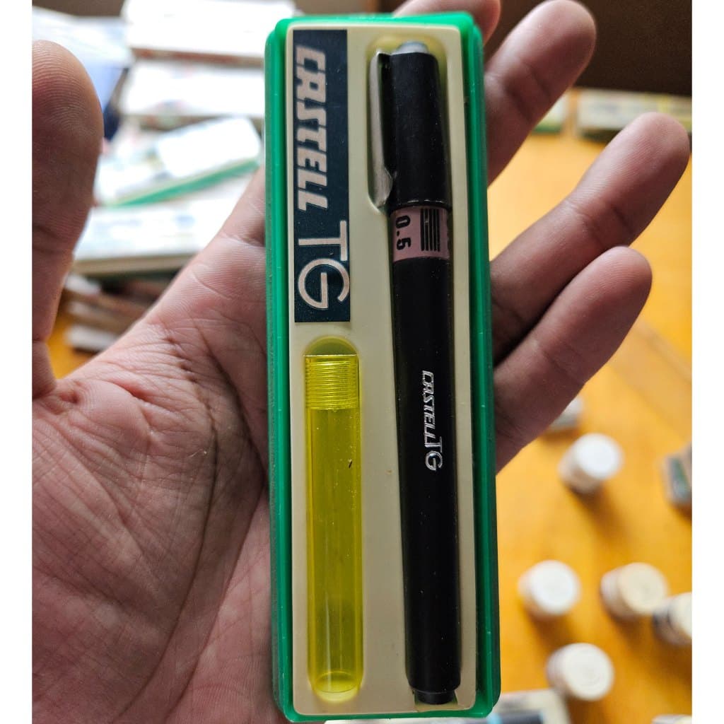 Caneta Técnica Nanquim Faber-Castell TG1-S (Nova/Vintage)