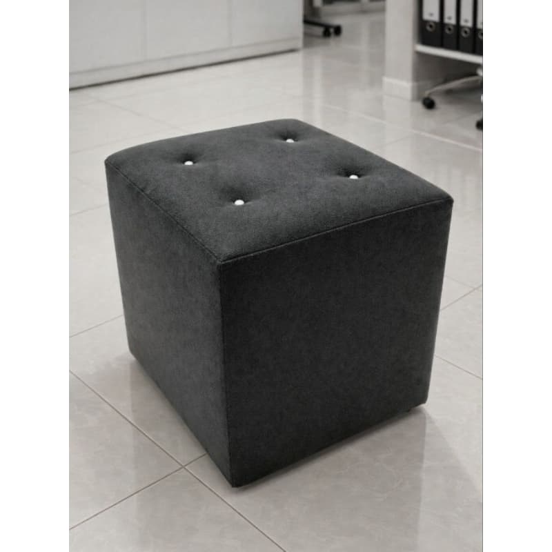 Puff Decorativo Quadrado  Suede 33x33 Sala Quarto Closet