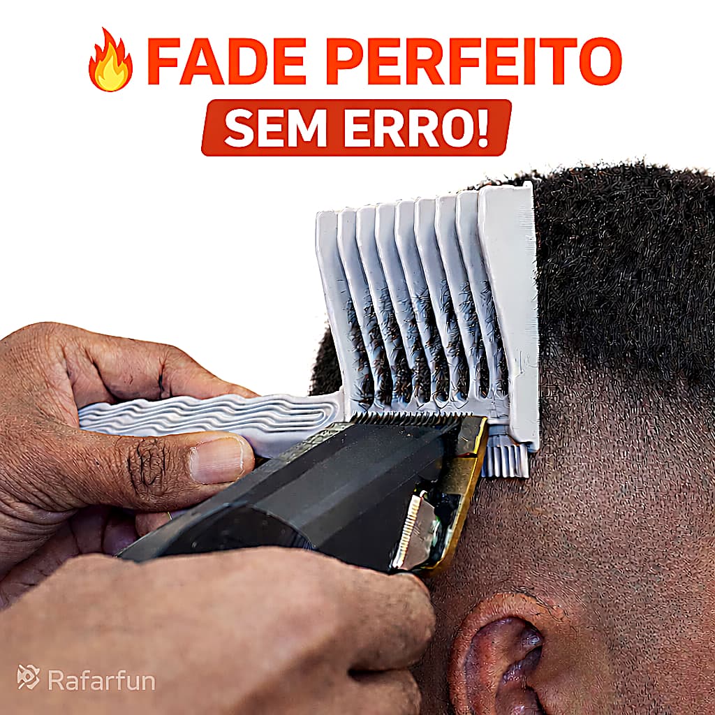 Pente Curvo Profissional para Degradê – Perfeito para Fade e Sombreados