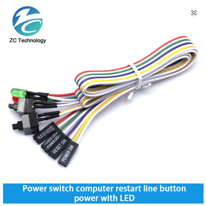 Cabo Painel Frontal PC (Power SW / Reset / HDD LED / Power LED)