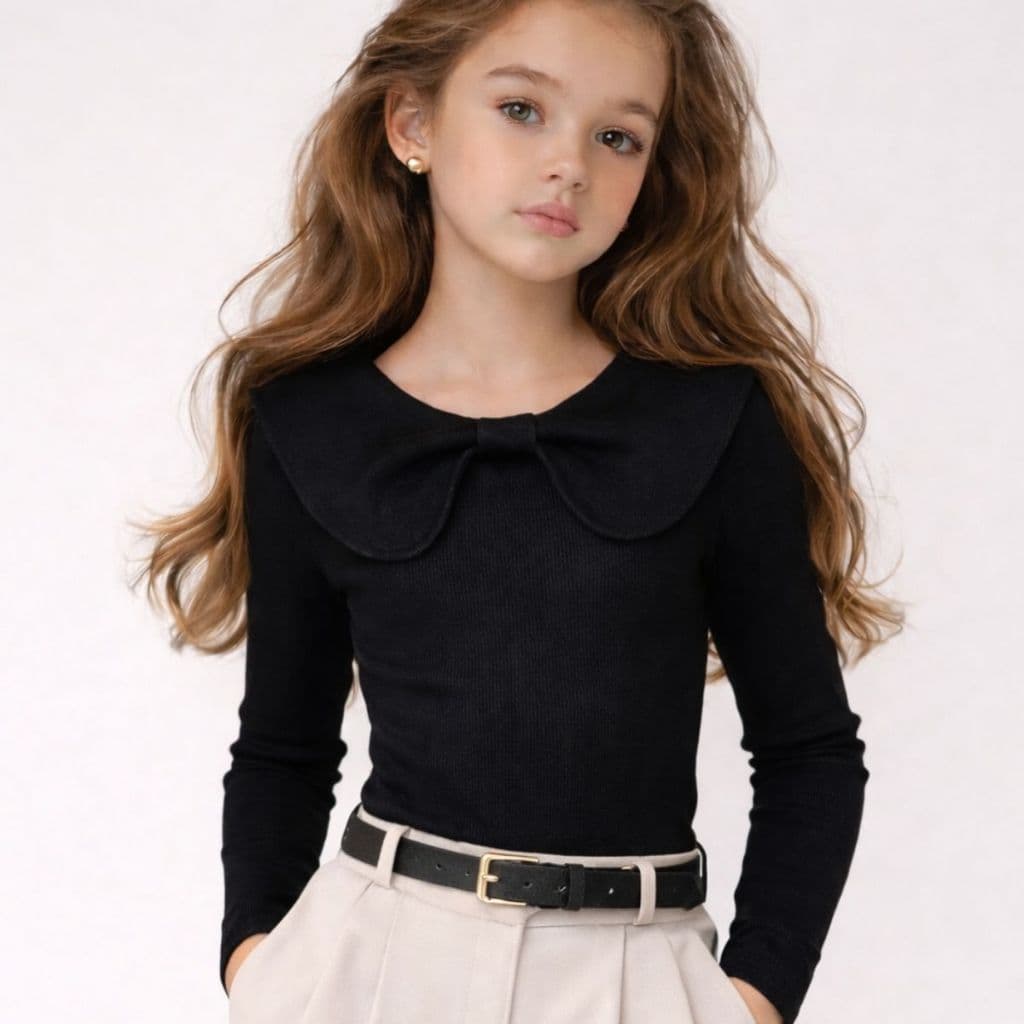 Blusinha Infantil Manga Longa Charmosa Meia Estação Mini Diva Confortável Estilosa Modinha Infantil