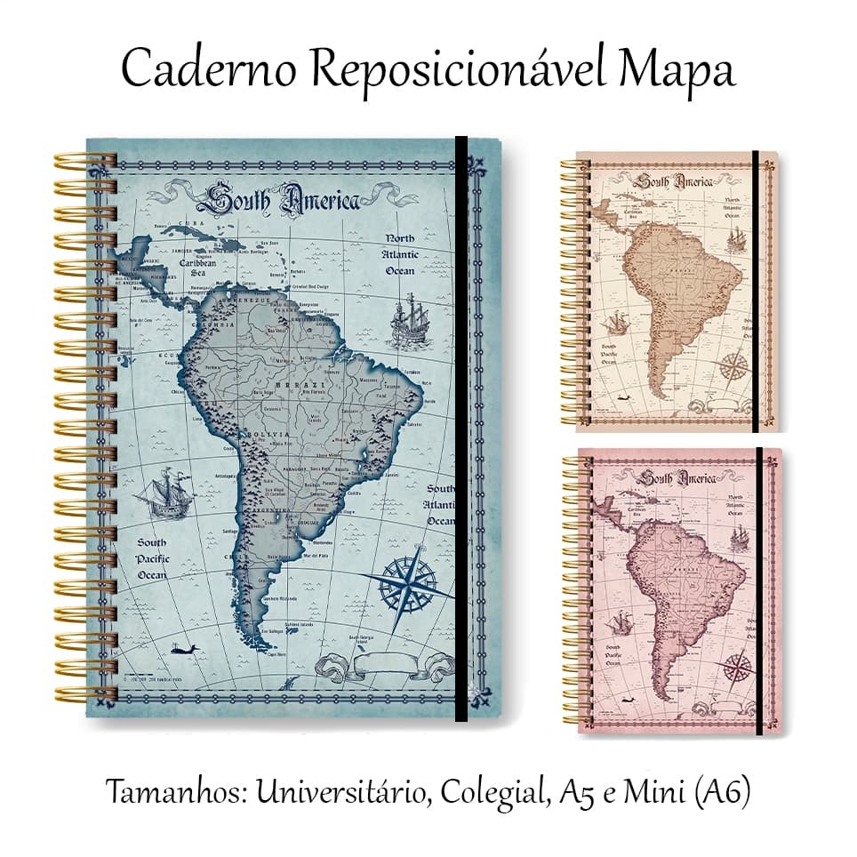 Caderno Reposicionável Smart- Universitário, Colegial, A5 e Mini